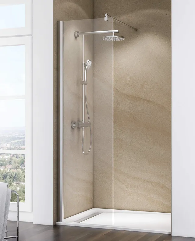 schulte-paroi-douche-italienne-60x200-cm-chrom-6-mm image 1