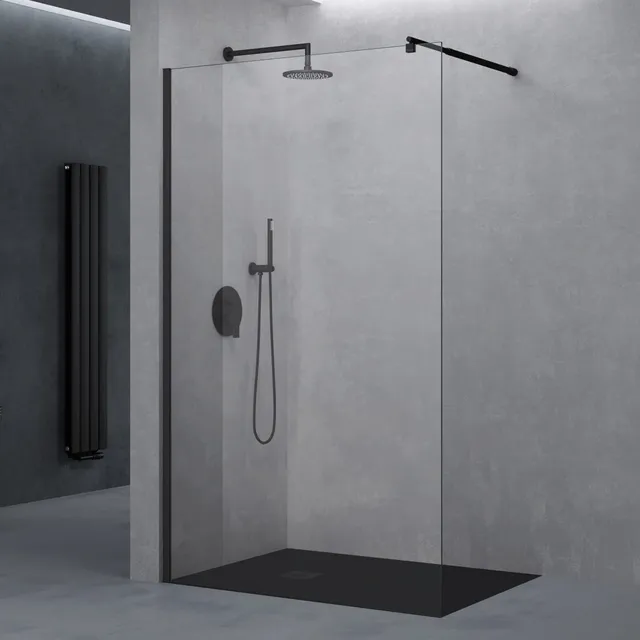 doporro-duschkabinen-paroi-douche-110cm-noir-verre-8mm image 1