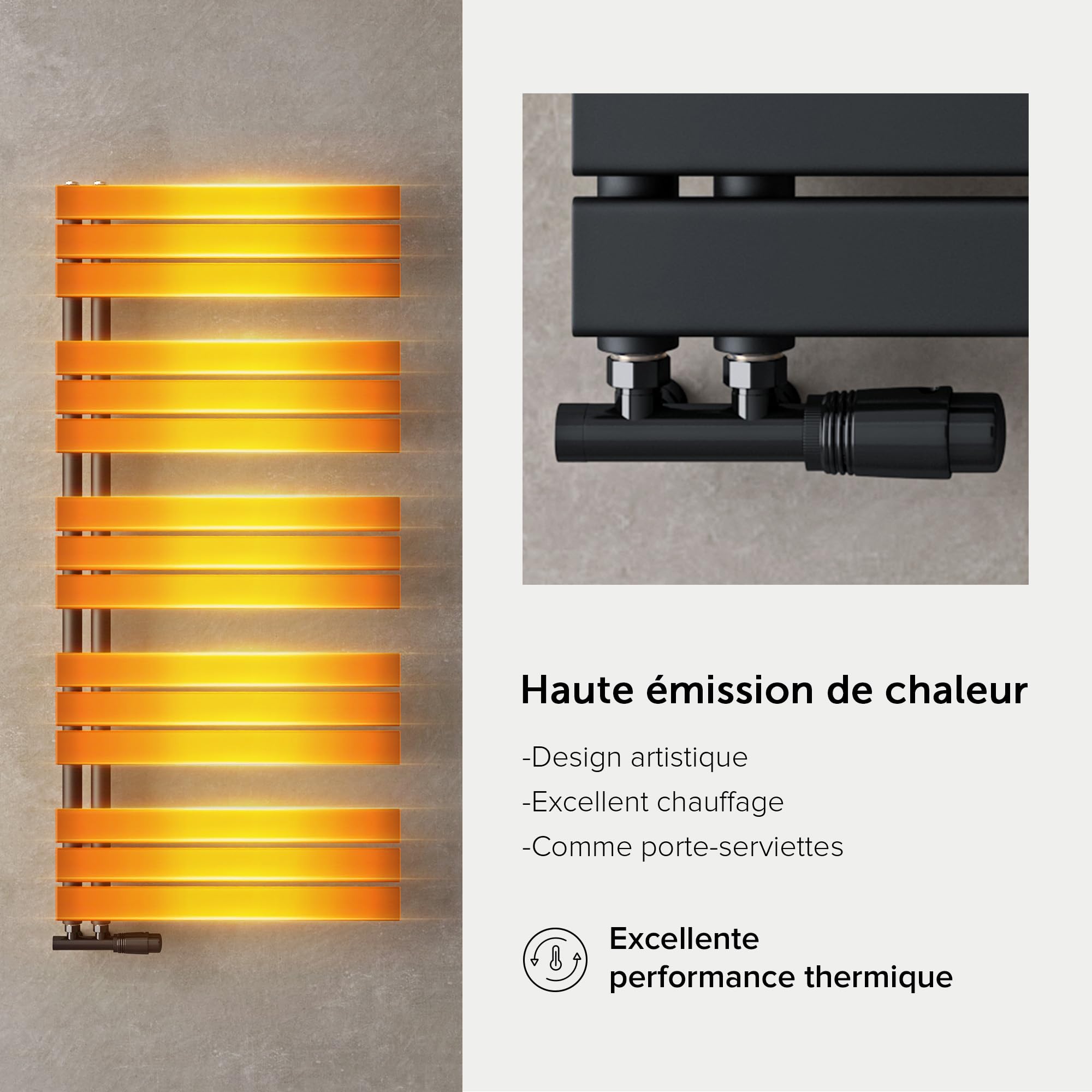 doporro-radiateur-s-che-serviettes-131x40-cm-gris-noir-eau-chaude image 3