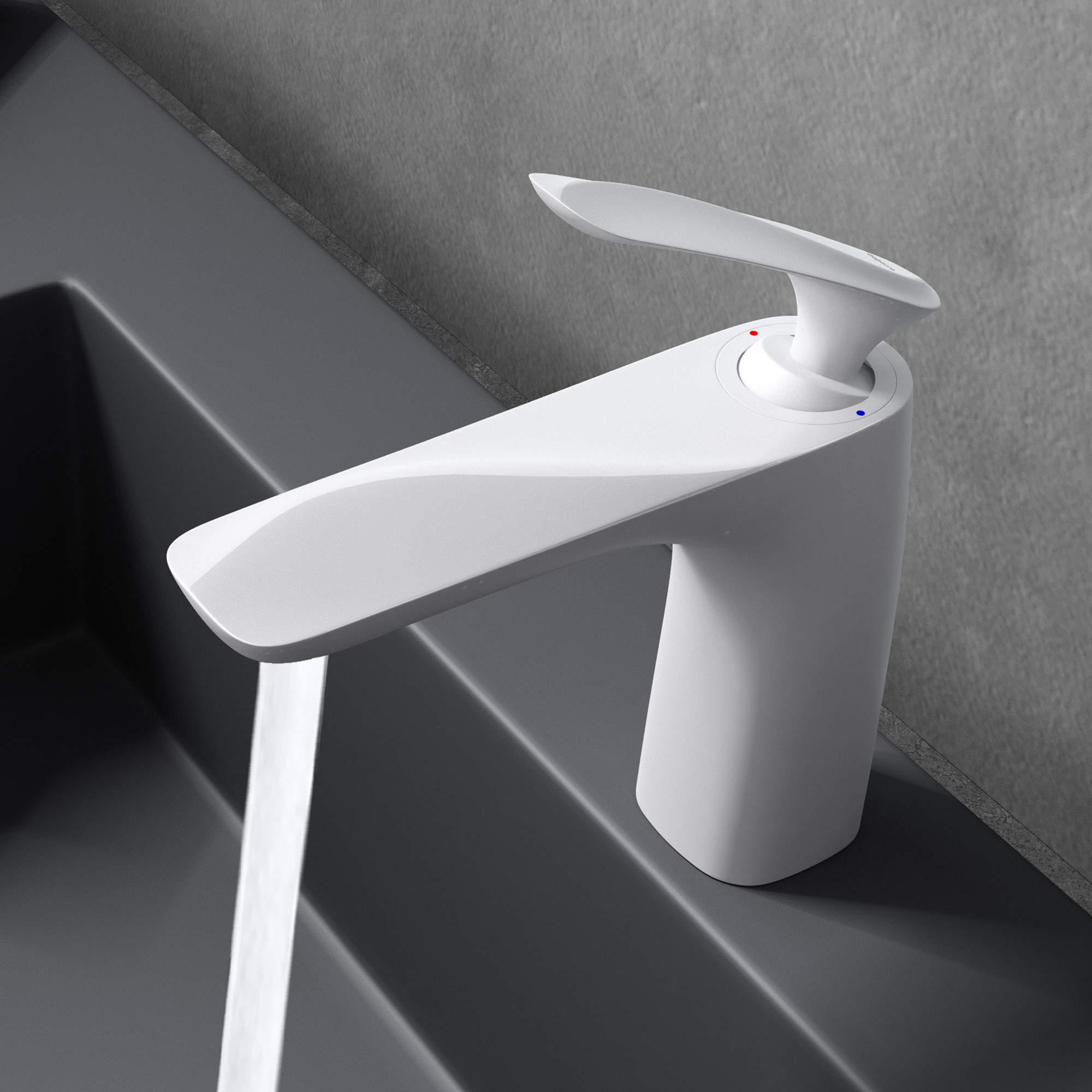 doporro-badarmaturen-mitigeur-lavabo-blanc-16-5-cm-laiton image 2