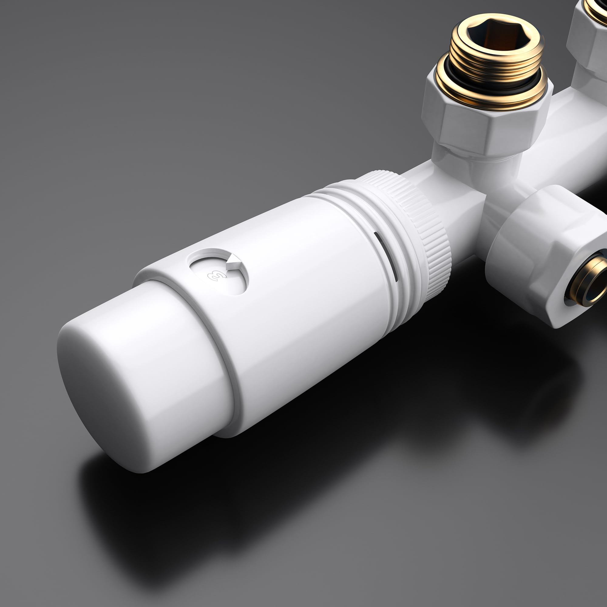 doporro-heizk-rper-robinet-thermostatique-blanc-1-2-50mm image 2