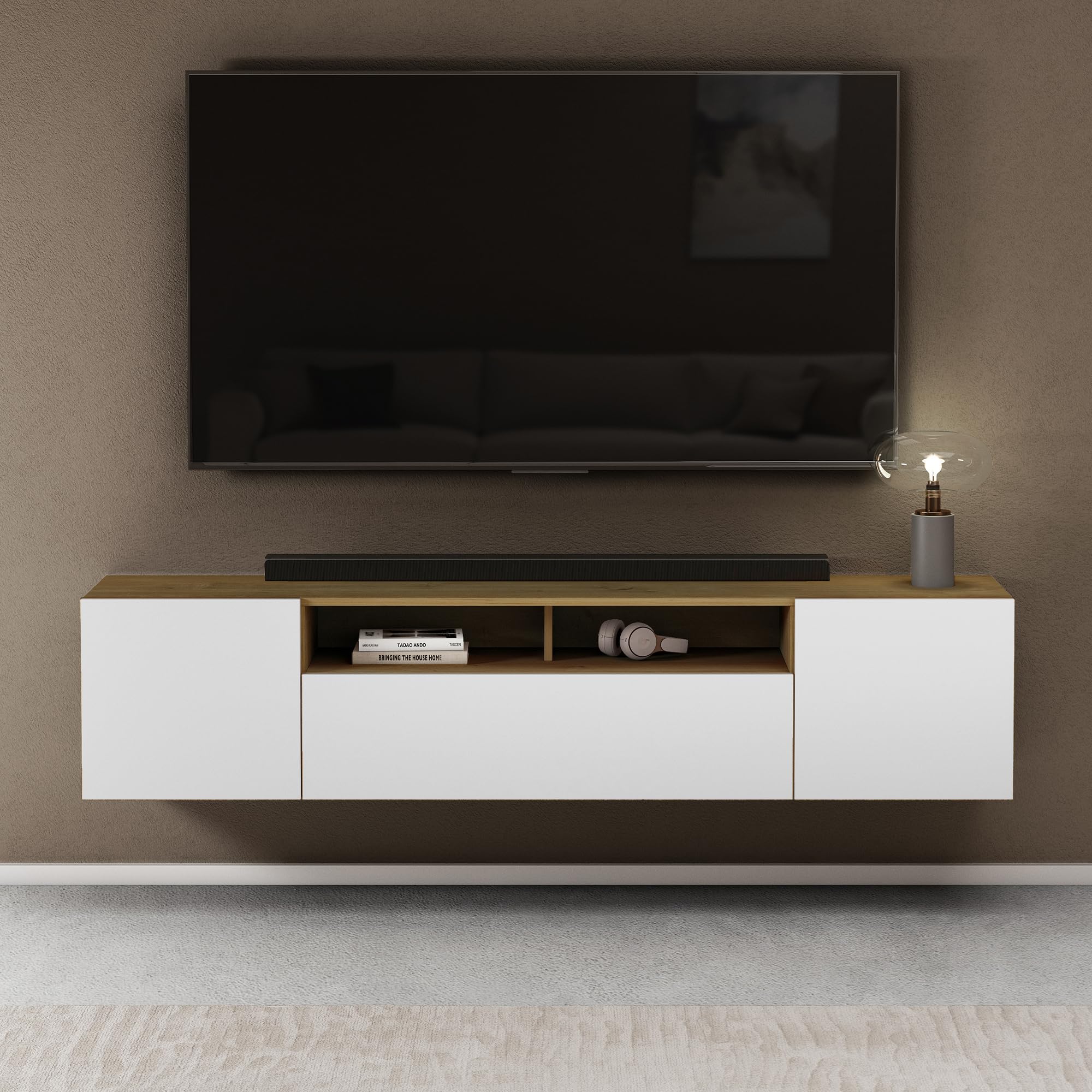 doporro-m-bel-meuble-tv-180cm-3-portes-blanc-marron image 8