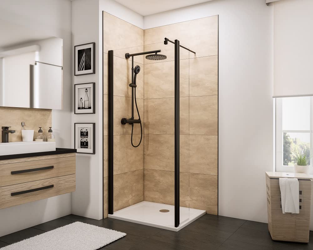 schulte-paroi-douche-italienne-120x200-cm-noir-verre-6-mm image 7