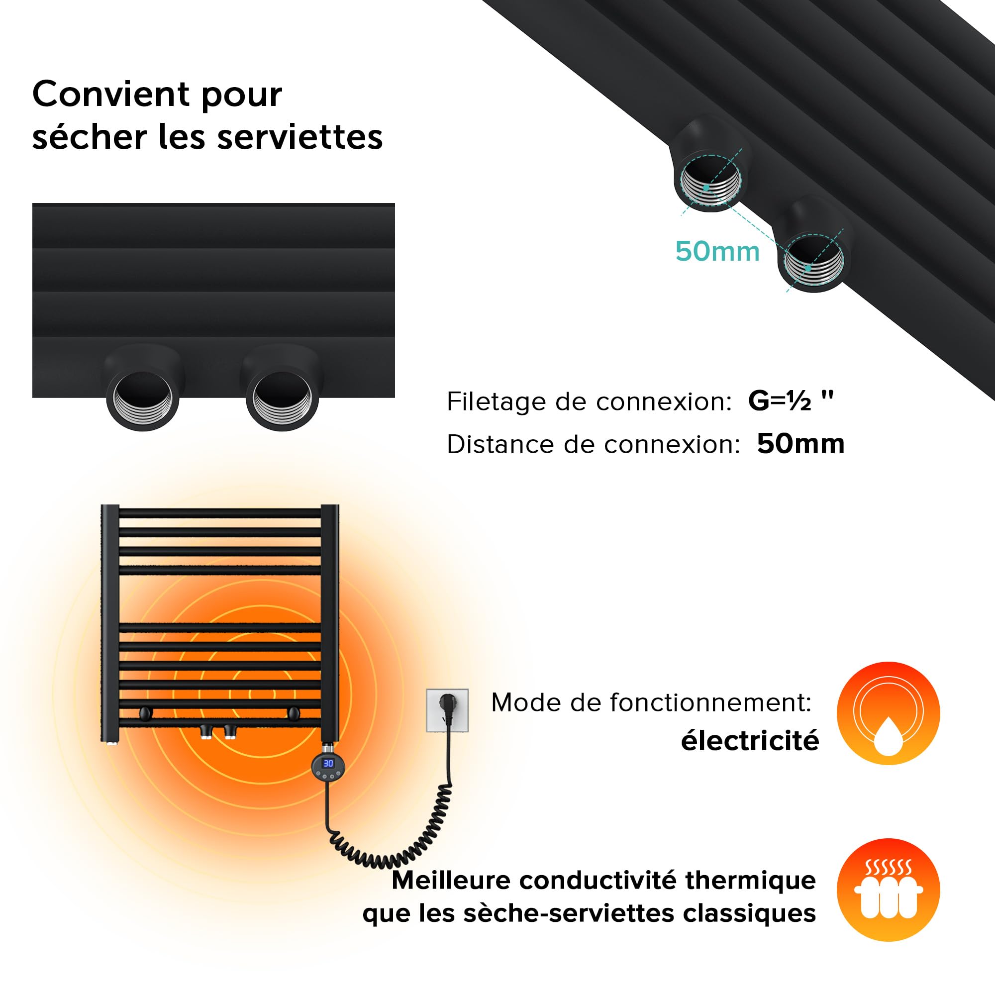 doporro-heizk-rper-160x60cm-s-che-serviettes-gris-noir-800w image 5