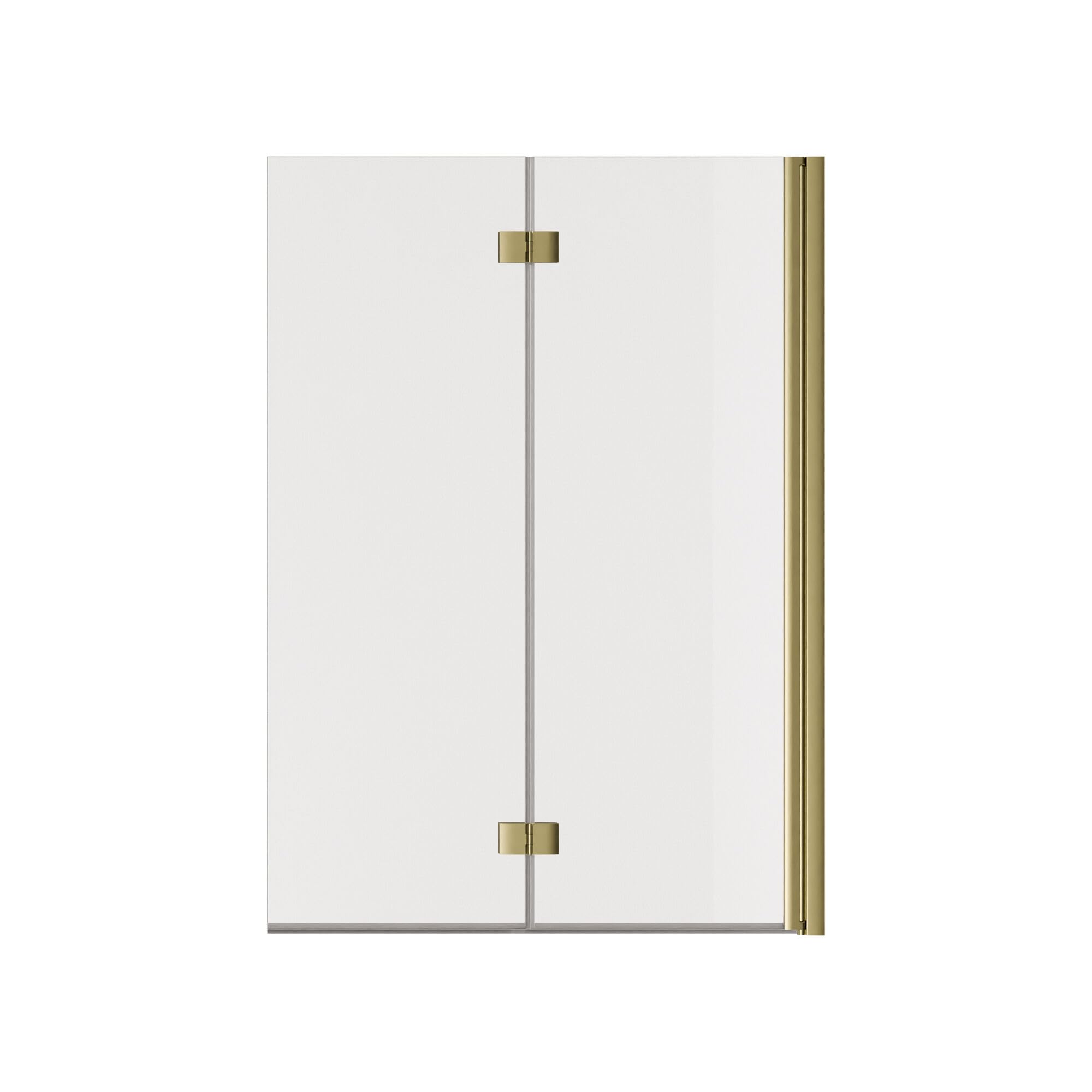 schulte-pare-baignoire-100x140-cm-or-mat-2-volets-verre-5-mm image 3