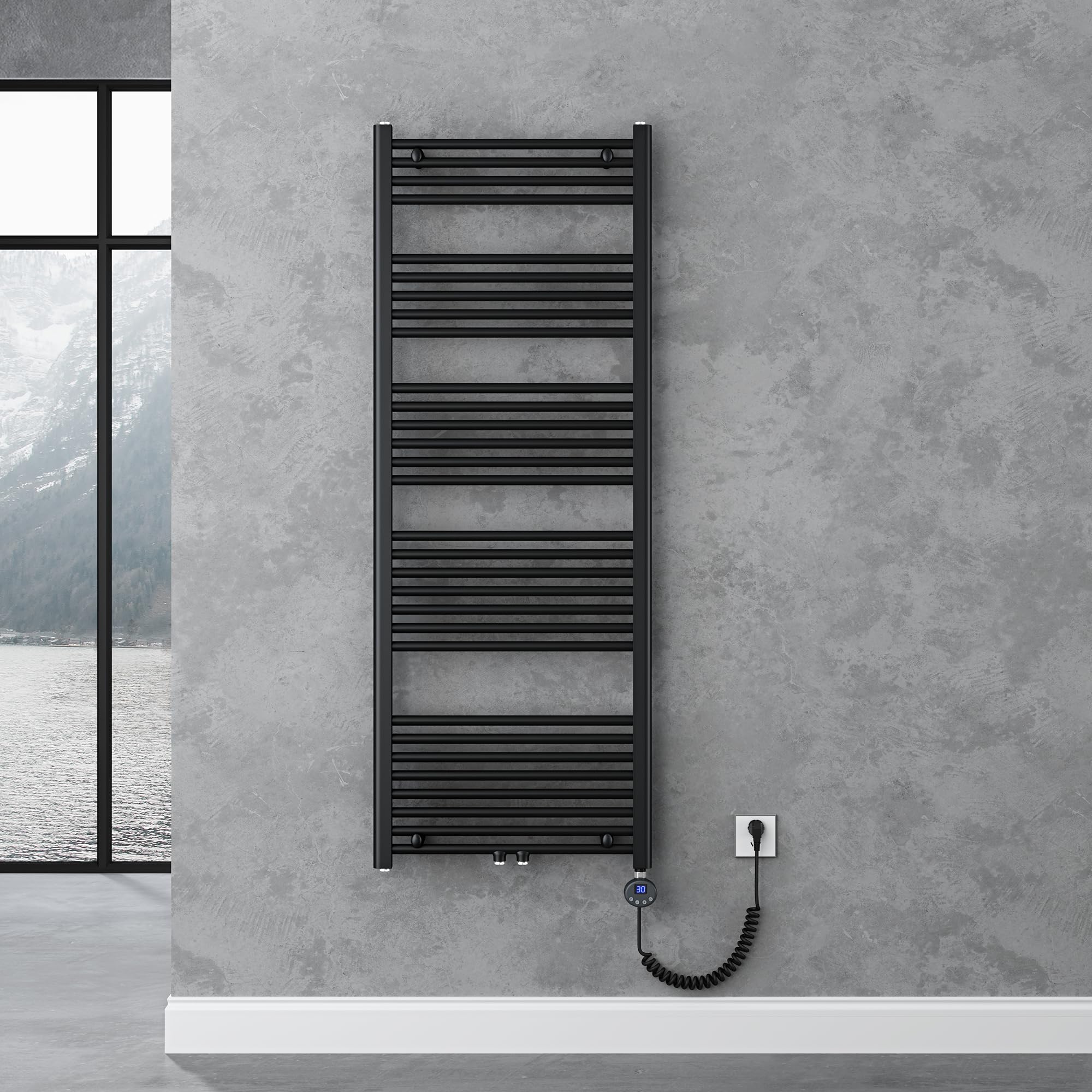 doporro-heizk-rper-160x60cm-s-che-serviettes-gris-noir-800w image 1