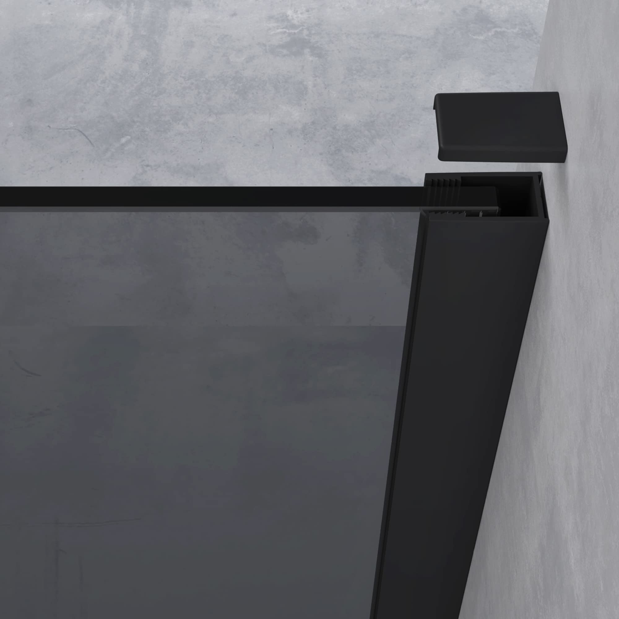 doporro-bremen-paroi-de-douche-italienne-90x200-cm-gris-teint image 4