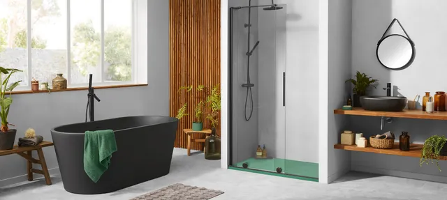 krone-sky-deep-black-paroi-walk-in-porte-coulissante-noire image 1