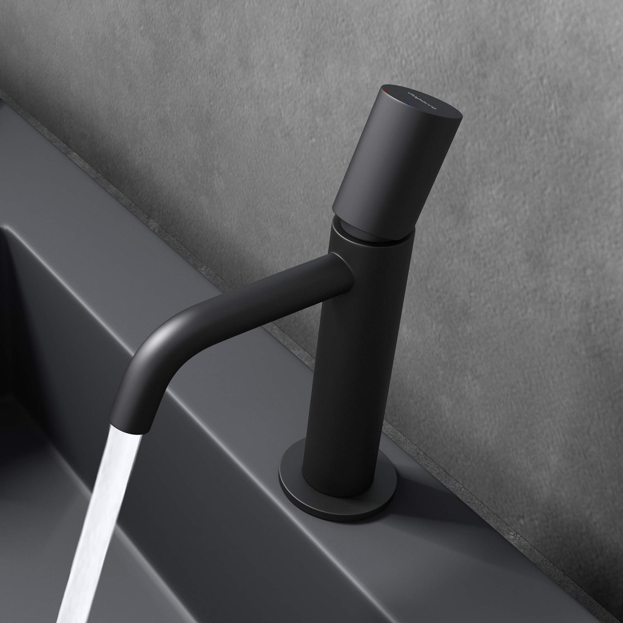 doporro-mitigeur-lavabo-noir-mat-20-7-cm-laiton image 2