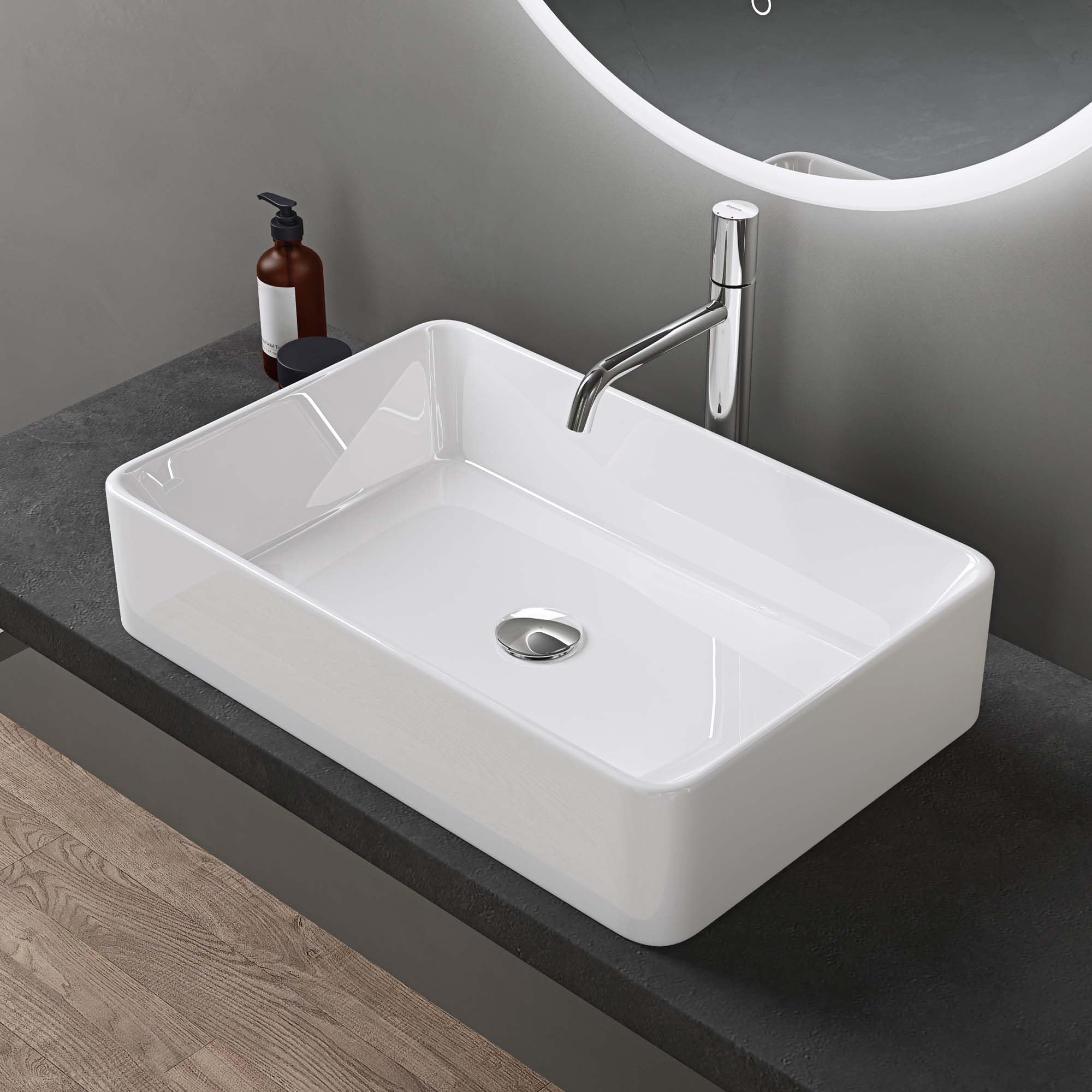doporro-br-ssel105d-vasque-poser-blanc-58x37cm-c-ramique image 1