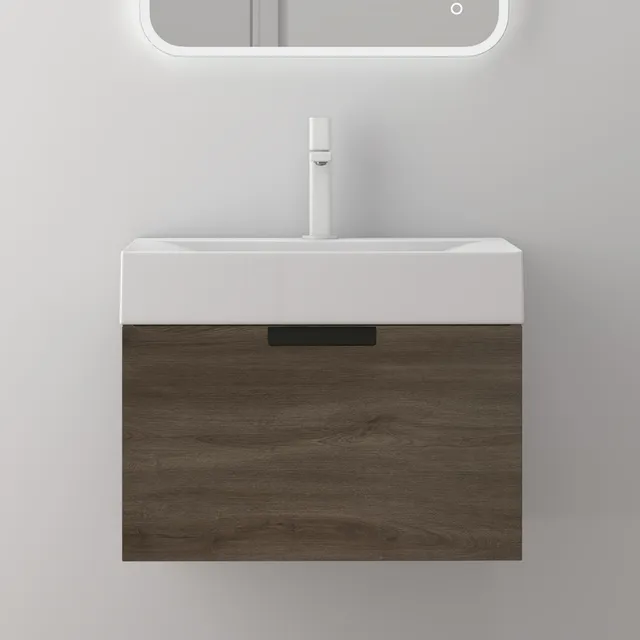 doporro-meuble-salle-de-bain-60-cm-blanc-mat-vasque-miroir image 1