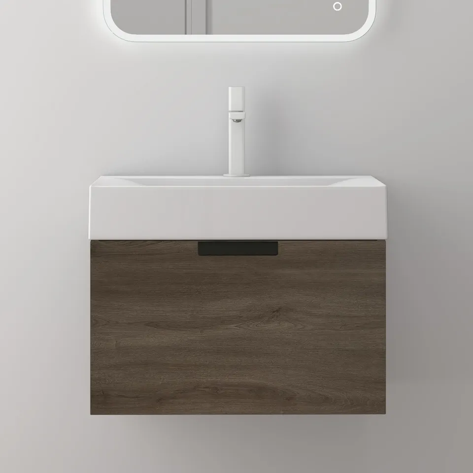 doporro-meuble-salle-de-bain-60-cm-blanc-mat-vasque-miroir image 1