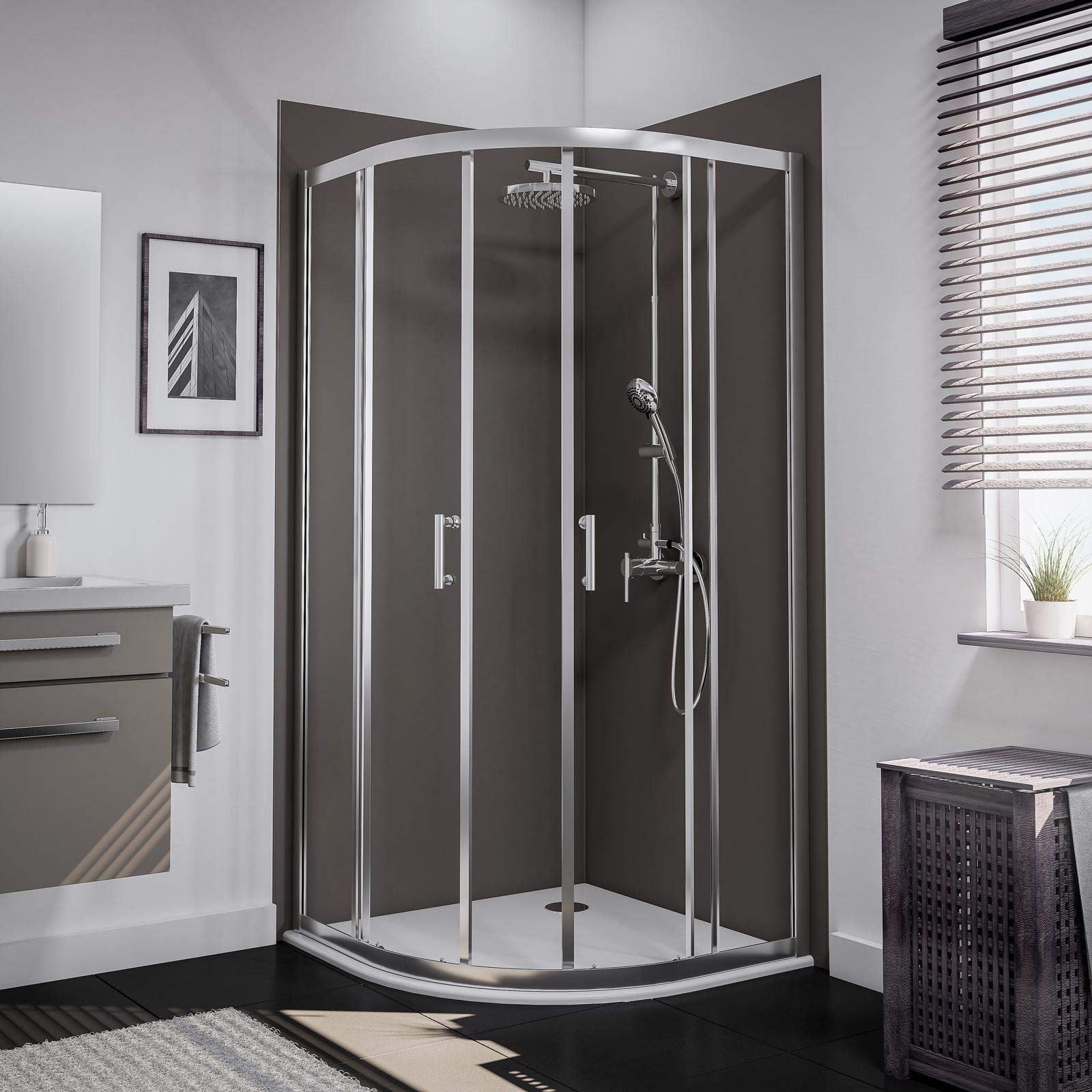 schulte-cabine-douche-angle-90x90x190cm-chrom-verre-5mm image 1