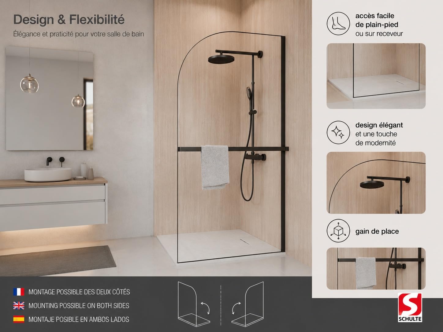 schulte-douche-90x200-cm-paroi-italienne-noir-mat-serviette image 5