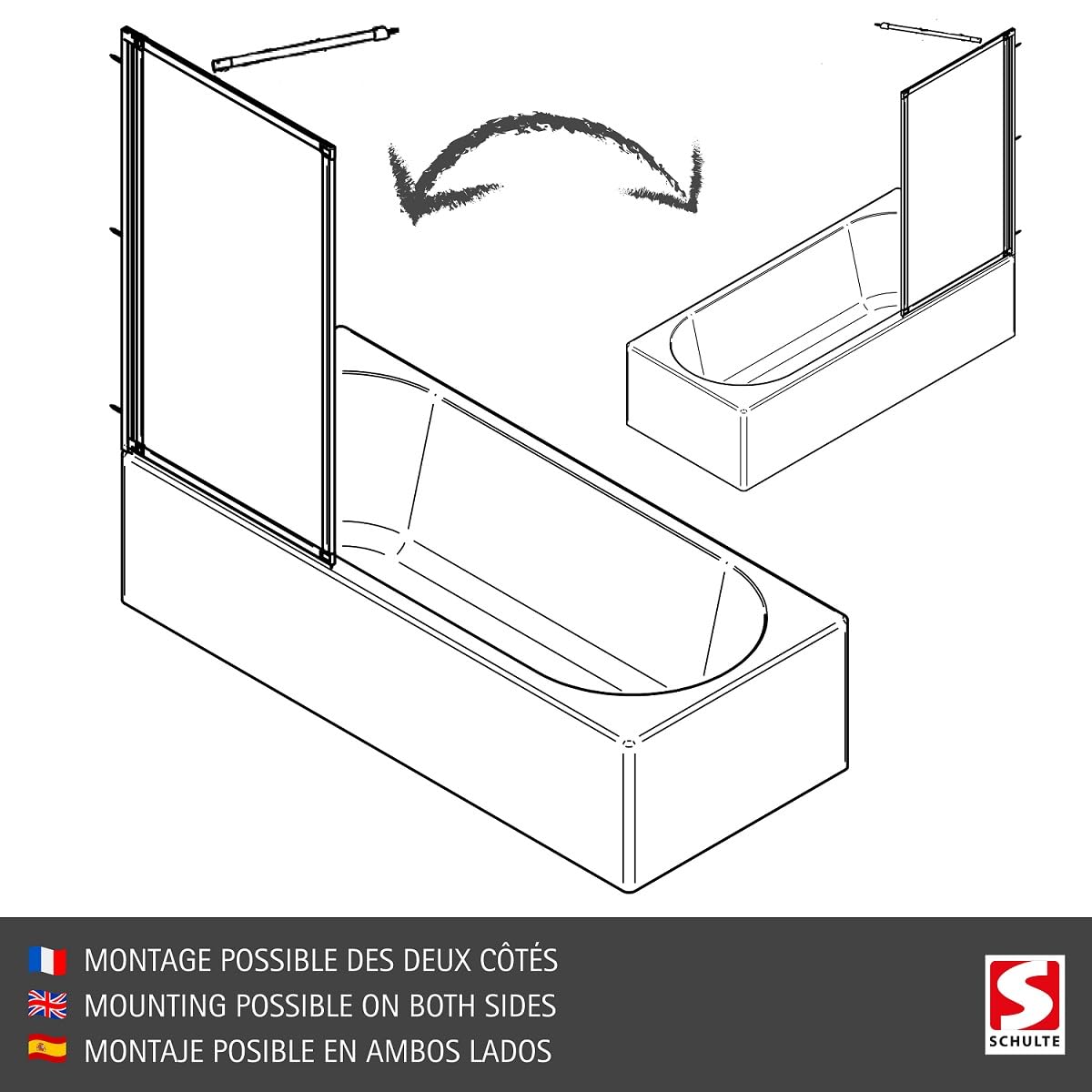 schulte-pare-baignoires-fixe-90x120-cm-aspect-chrom-5-mm image 5