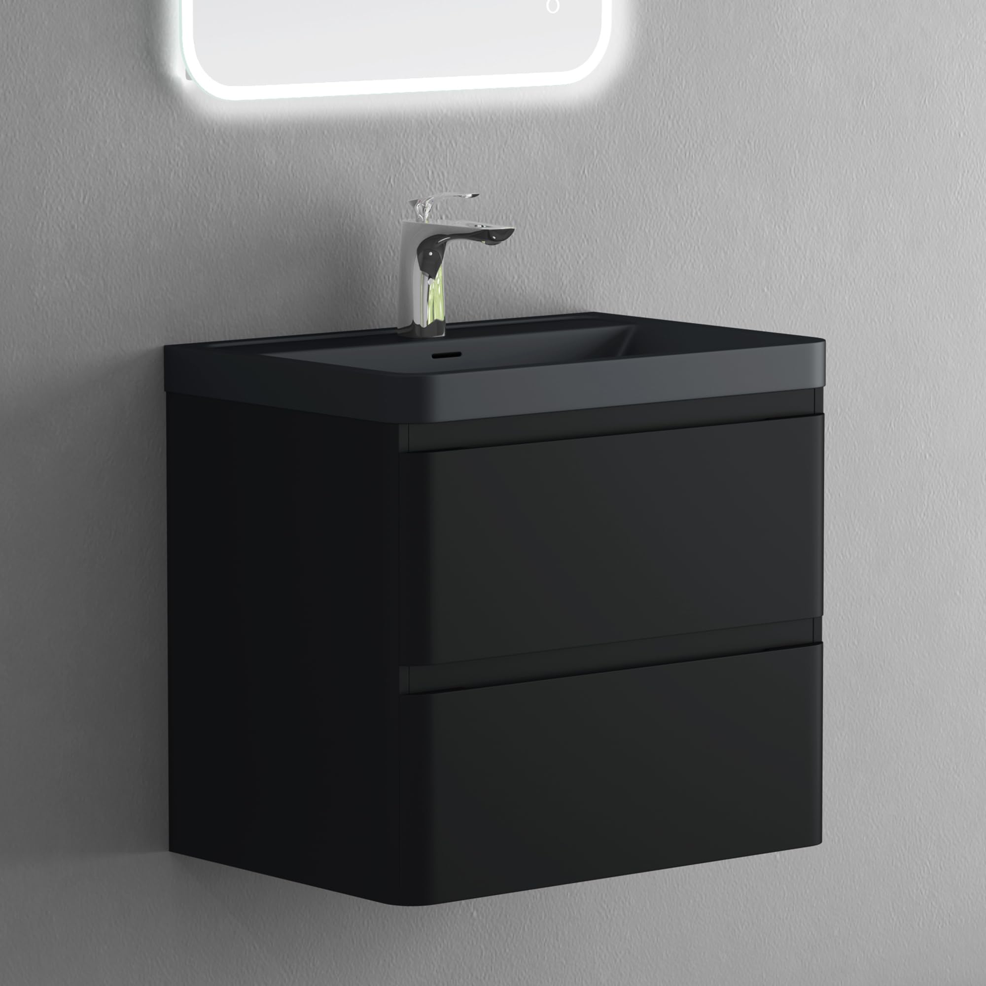 doporro-meuble-salle-de-bain-suspendu-90-cm-noir-mat-3-pi-ces-2 image 4