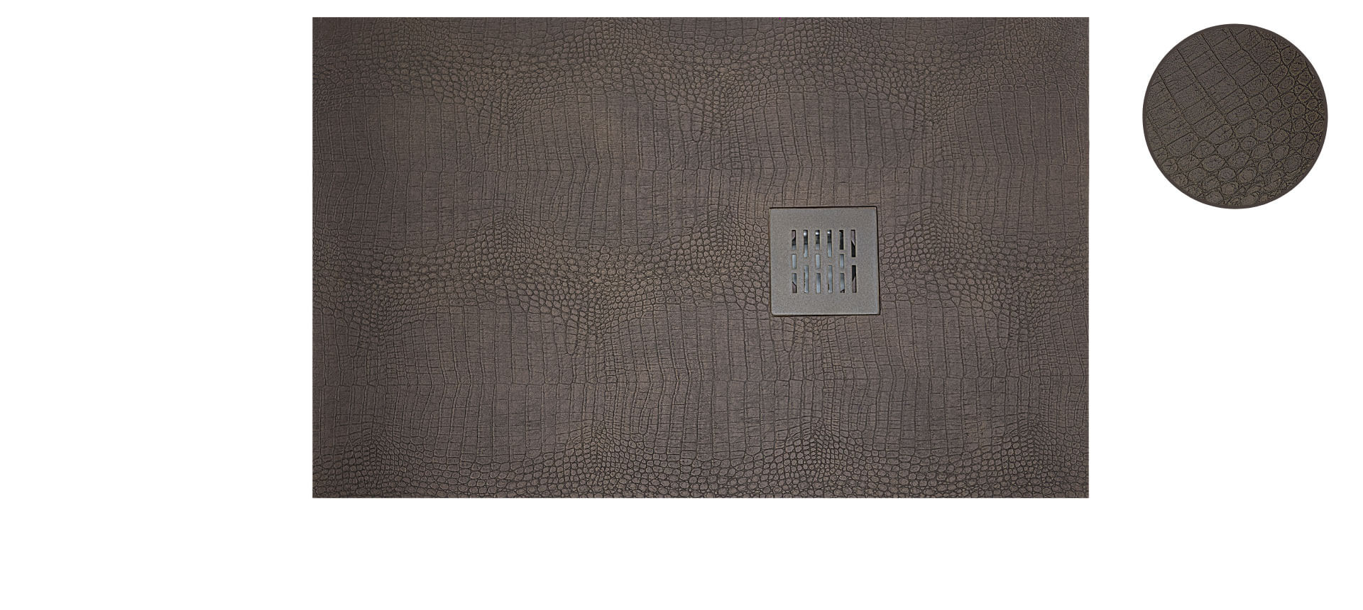 krone-kreation-marron-receveur-douche-solid-stone image 1