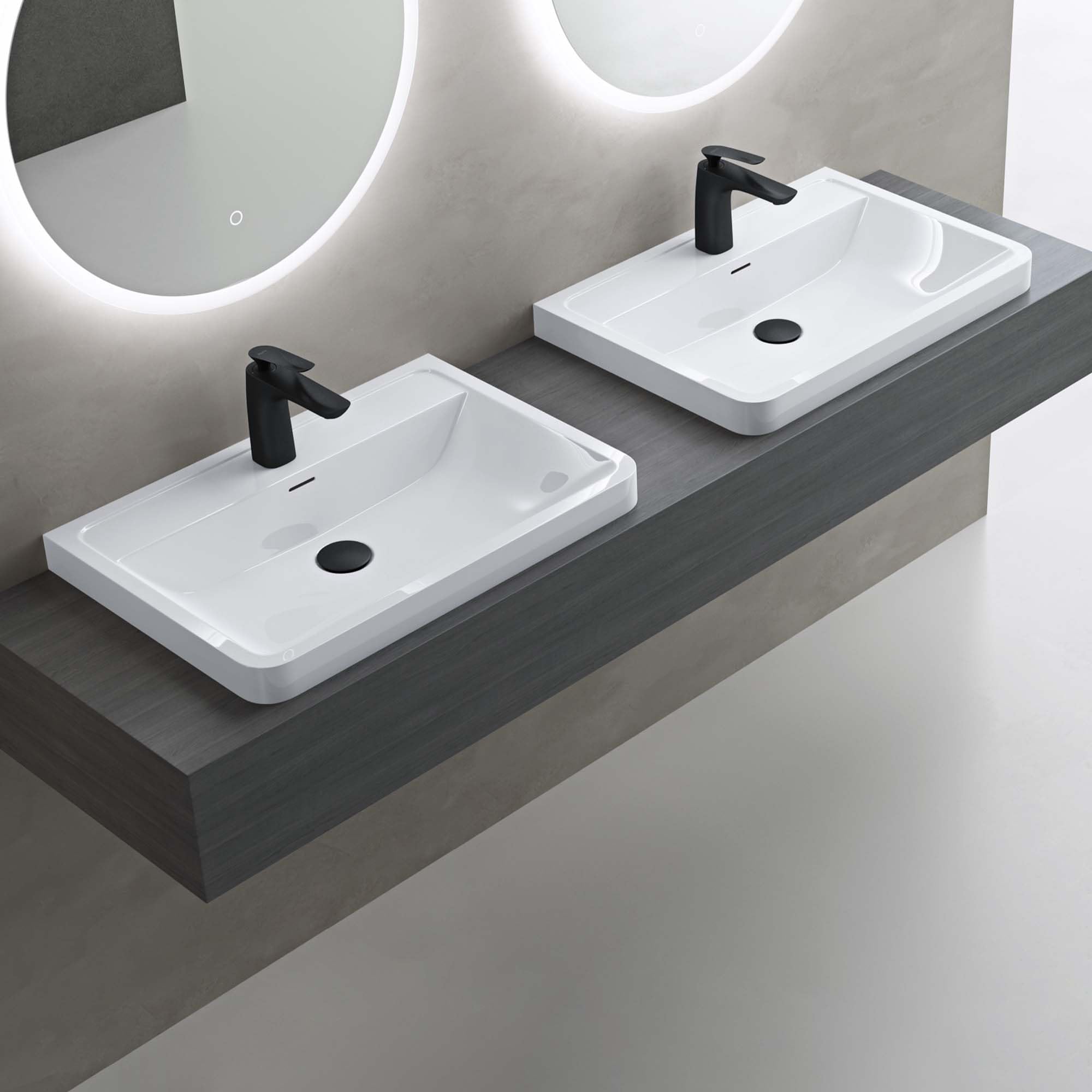 doporro-colossum08-lavabo-encastrer-60x42cm-blanc-rectangulaire image 2