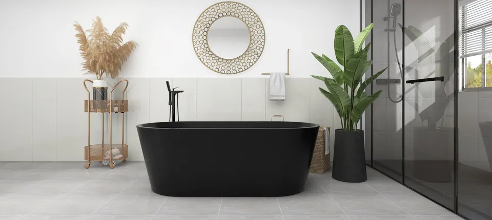krone-basalte-baignoire-ovale-noire-mate image 1