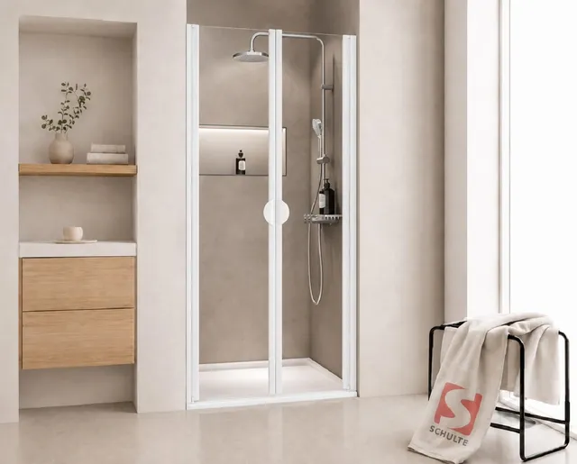 schulte-portes-et-parois-de-douche-battante-80x180-blanc image 1