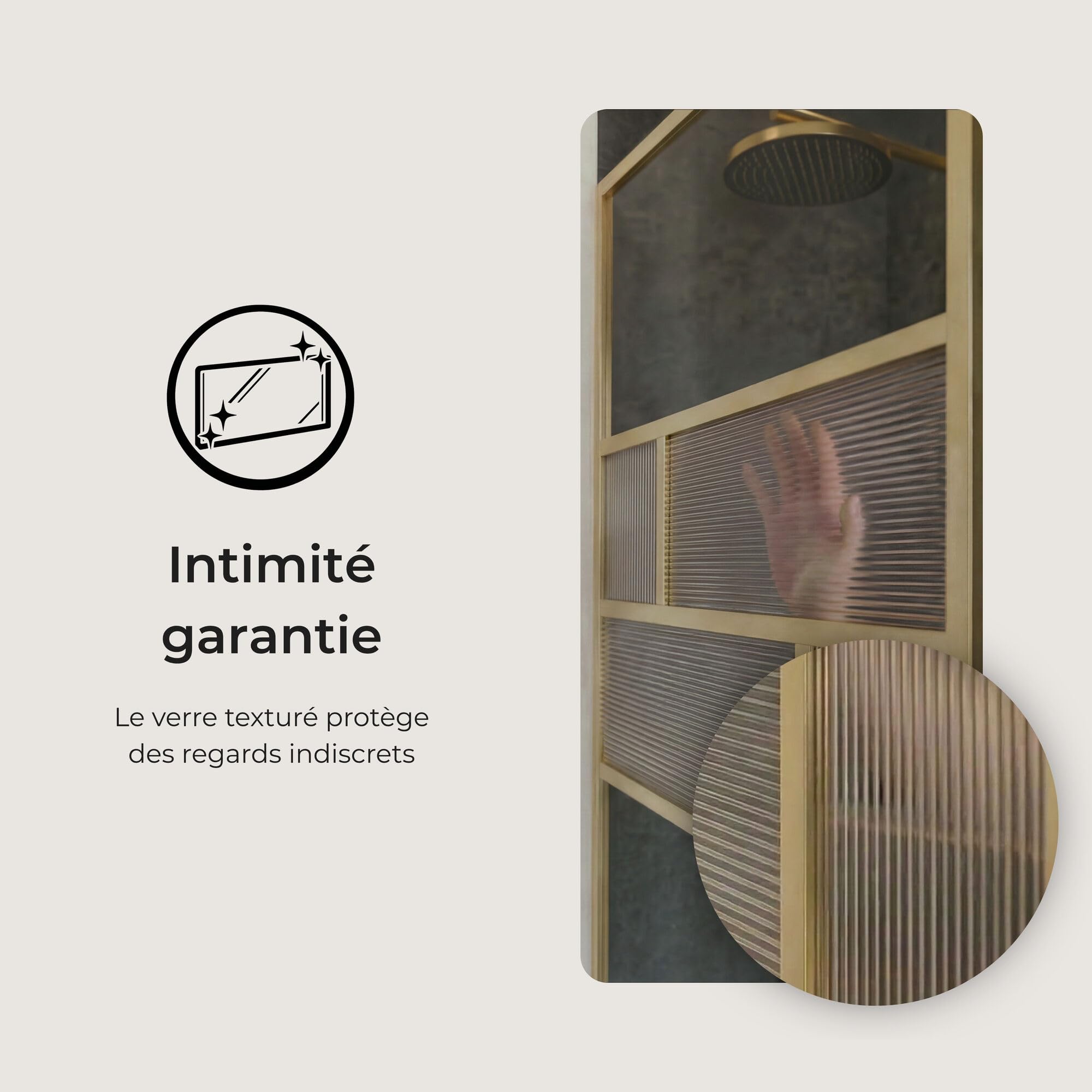 schulte-pare-baignoire-fixe-80x140-cm-or-mat-verre-5-mm-r-versible image 6