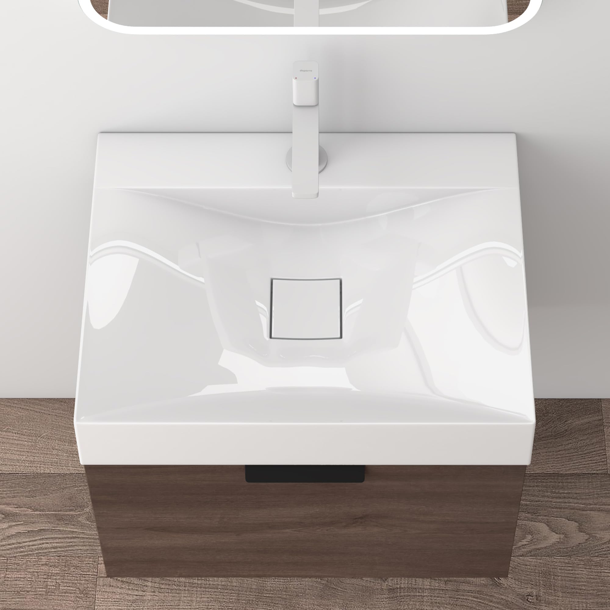 doporro-meuble-salle-de-bain-60-cm-blanc-mat-vasque-miroir image 5