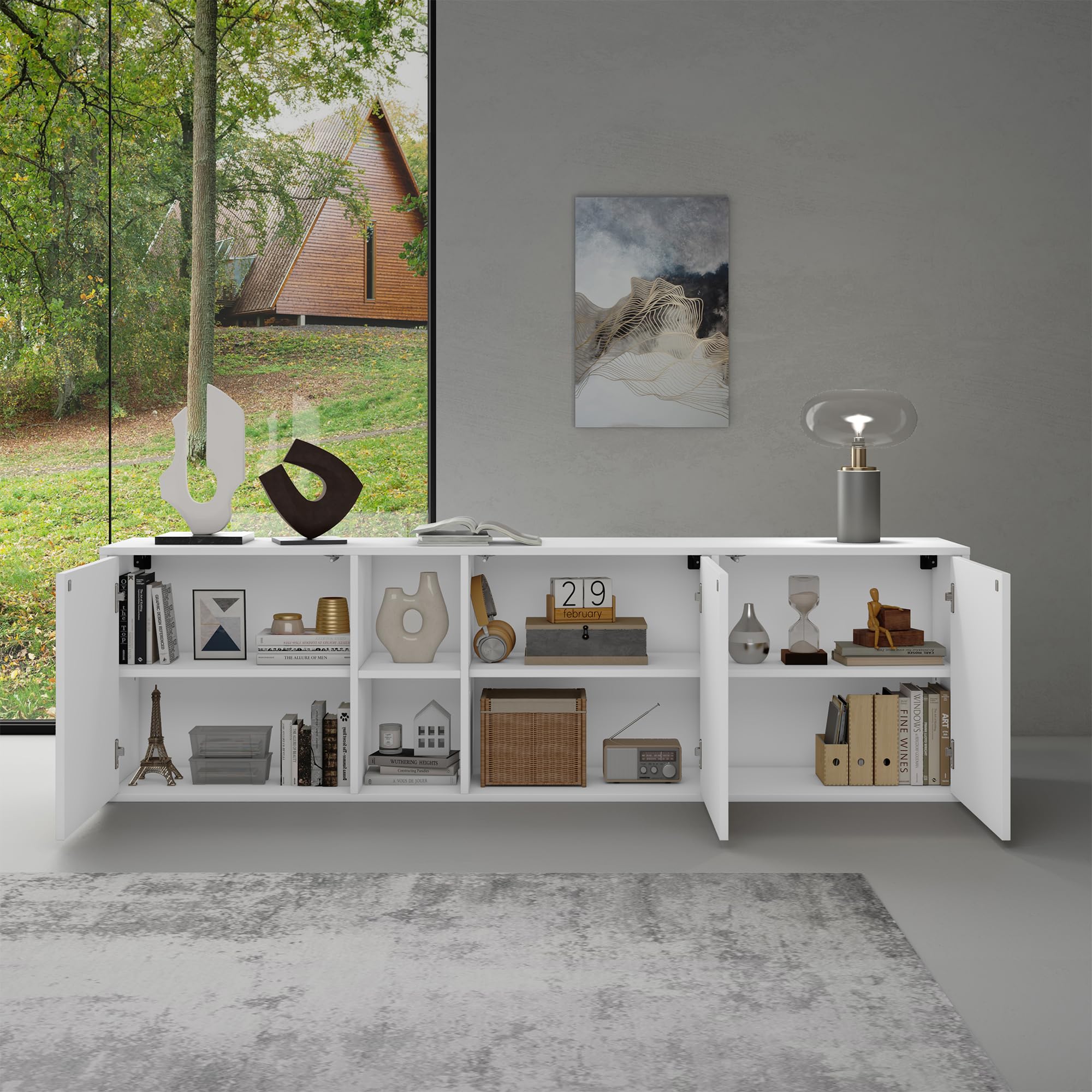 doporro-schrank02-buffet-bas-180-cm-blanc-mat-3-portes image 4