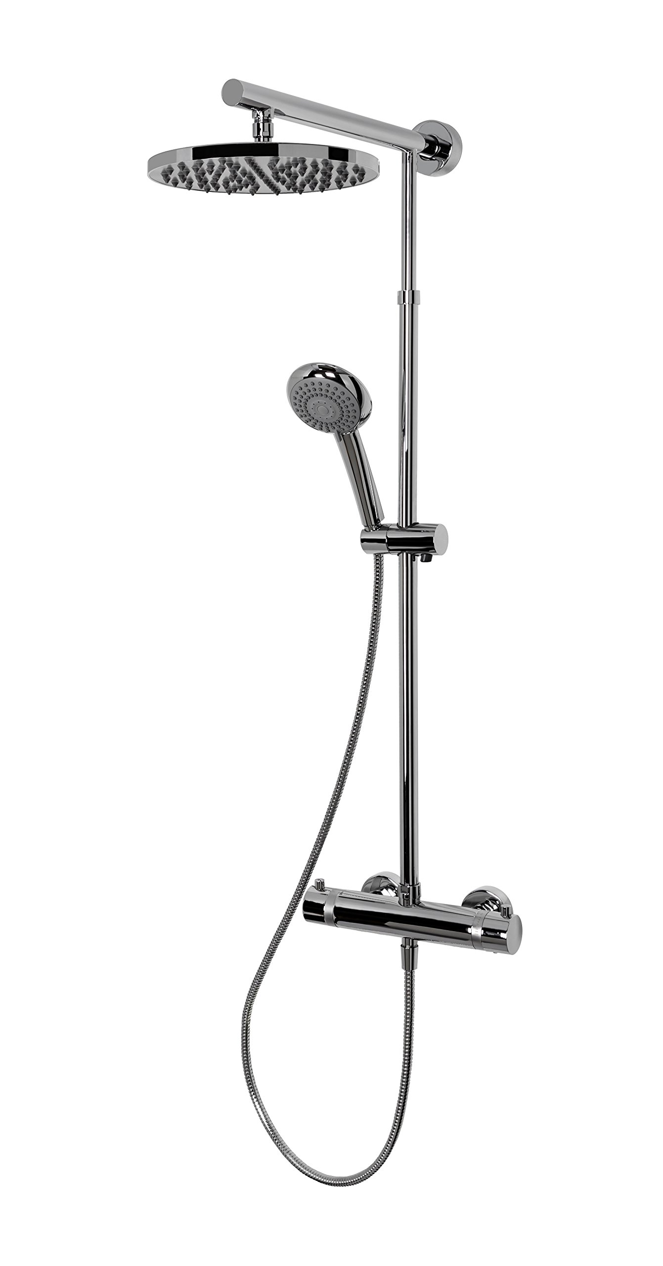 schulte-robinetterie-colonne-douche-thermostat-t-te-ronde-laiton image 4
